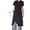 Black, variant on Jkung Splash-Proof Half Apron with Side Slits Polyester Cooking Apron Oil And Water-resistant Apron for Restaurant & Kitchen Work