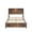 Brown, variant on Aukfa Full Size Bed Frame with Gourd Shaped Headboard, Wood Platform Bed, Oak