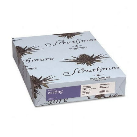 Strathmore : Writing Cotton Business Wove Paper, Ivory, 24lb, Letter, 500 Sheets -:- Sold as 2 Packs of - 500 - / - Total of 1000 Each