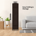 thumbnail image 7 of 6-ft Folding Room Divider with Diamond Design, 6-Panel No Assembly Required, Freestanding,Coffee, 7 of 7