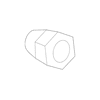 Genuine OE Mitsubishi Wheel Lug Nut - 3880A103