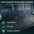 thumbnail image 4 of Plush Paws Premium Waterproof Nonslip Scratchproof Convertible Just Bench Seat Cover for Cars & SUVs Regular Black, 4 of 7