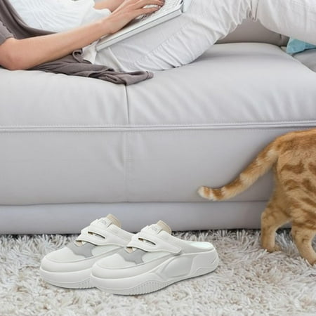 

Women Sandals Half Slippers Walking Shoes Fashion Comfortable Nonslip Summer Backless Mules Flat Sandals for Dress Work Indoor Skirt Beach 35