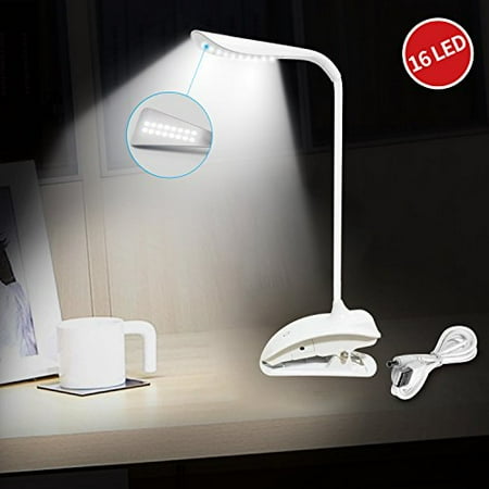 Le Dimmable Desk Lamp Rechargeable Clip Led 16 Leds Le Dimmable Desk Lamp Rechargeable Clip Led 16 Leds Gooseneck Portable