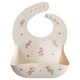 thumbnail image 1 of Babero de silicona para bebé, ajuste ajustable, impermeable, rosa, 1 of 7