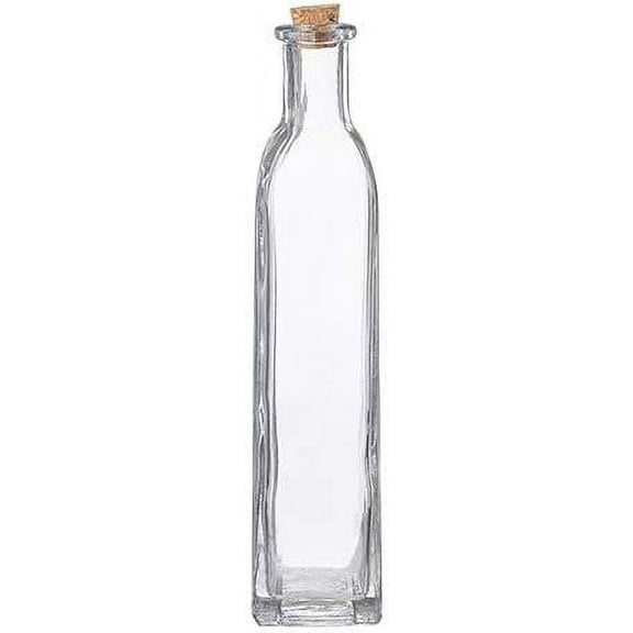 Darice Clear Glass Decorative Bottle, 1 Count