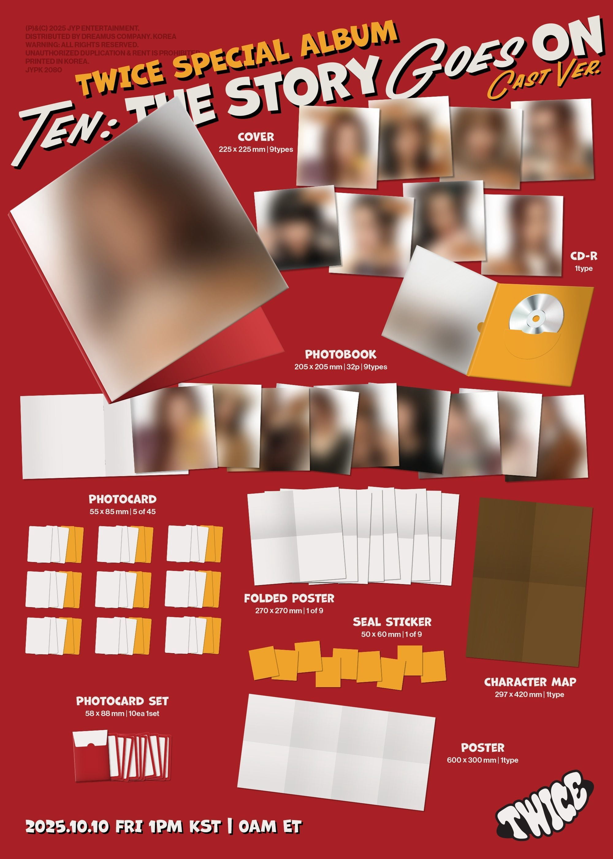 Twice - TEN: The Story Goes On [Cast Ver.] - Music & Performance - CD