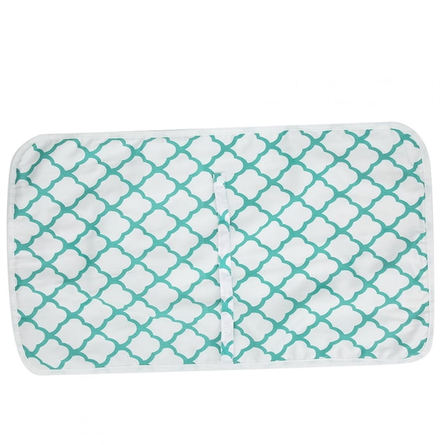 Cambiador de pañales multifuncional para bebé, impermeable, con protección contra la orina, geometría verde