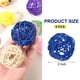 thumbnail image 2 of Uxcell 6 Pcs Bolas de Mimbre de Ratan de 2 Pulgadas, Bolas Decorativas Rellenos para Jarrones para Bodas, Centro de Mesa, Decoración del Hogar, Azul, 2 of 5