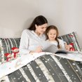 thumbnail image 5 of Feelyou Cute Snowman Teens Queen Comforter Set, Jungle Branches Tree Bedding Sets, Sweet Christmas Theme Reversible Bedding Comforter Set, Lightweight Room Decor, 3pcs, 5 of 8