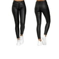 thumbnail image 4 of Musuos PU leather Faux Leather Leggings for Women High Waisted Pleather Pants, 4 of 9
