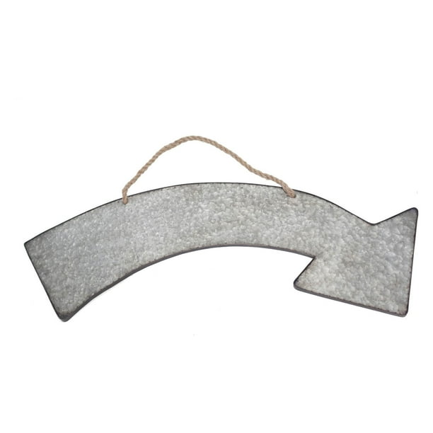 VIP International Curved Arrow Hanging Sign
