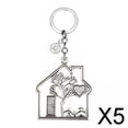 thumbnail image 1 of Llavero familiar Baoblaze 5 piezas de metal para regalos del Día de la Madre y cumpleaños, 1 of 8