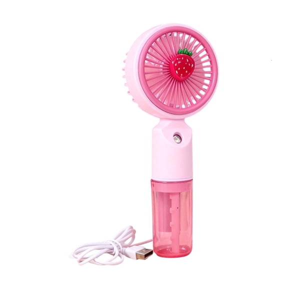ZELVINN Portable Handheld Cooling Fan USB Rechargeable High Speed Handheld Mist Fan for Outdoor Offices Makeup Easy to Use