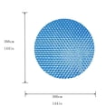 thumbnail image 4 of Summer Pool Solar Cover Blue Inflatable Bubble Surface Heat Retention Blanket for Above Ground In-Ground Swimming Pools Debris Protection Cover, 4 of 4