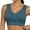 Navy Blue, variant on MINTREUS Women's Sports Bra Moderate Support Wide Strap Mesh Breathable Fitness Workout Yoga Bra