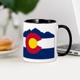 thumbnail image 3 of CafePress - Colorado Mountain Flag Mugs - 11 oz Ceramic Mug - Novelty Coffee Tea Cup, 3 of 4