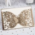 thumbnail image 1 of Tarjeta de invitación de boda cortada con láser de mariposa, tarjeta de felicitación de negocios en blanco, recuerdo de fiesta personalizado, decoración de boda impresa, 1 pieza, 1 of 4