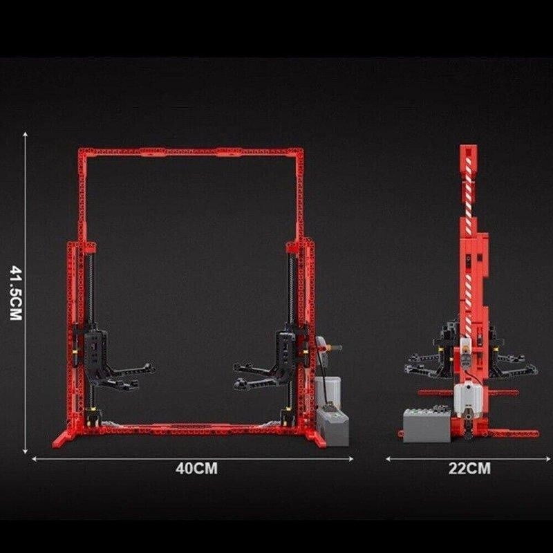 RC Motorized Car Lift MOC Building Blocks Sets Lifter DIY Model Bricks Toys Gift