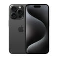 thumbnail image 1 of Restauré Apple iPhone 15 Pro Entièrement Déverrouillé Titane Noir 128 Go - Excellent (Certifié Remis à Neuf), 1 of 5