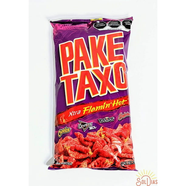 Sabritas PakeTaxo Xtra Flamin Hot 228g, 2 bags | Variety Mexican Chips