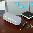 thumbnail image 4 of Large Pencil Case for Sch-ool, Elementary Stu-dents, Multiple Compartments Fabric with Handle, Gray Zipper Organizer for Pens Markers Supplies, 4 of 6