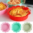 thumbnail image 2 of MesaSe Air Fryers Pan Non Stick Foldable Flower Shape Silicone Baking Tray for Kitchen Bakery, 2 of 8