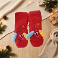 thumbnail image 5 of FAIOROI Womens Fuzzy Socks Cute 3D Dog Cartoon Winter Warm Soft Plush Slipper Socks Christmas Gift Red Free Size, 5 of 6