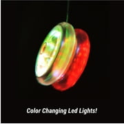Yomega Spectrum Light up Fireball Transaxle YoYo with LED Lights for Intermediate, Advanced and Pro Level - Yellow