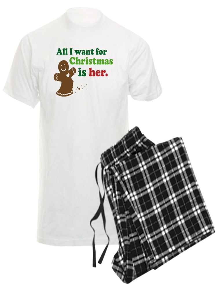 CafePress Christmas Couples Dating Mens Dark Pajama Set