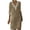 Khaki, variant on Giftesty Summer Dresses for Women 2024 Fashion Women Summer Casual V-Neck Solid Color Short Sleeve Dress