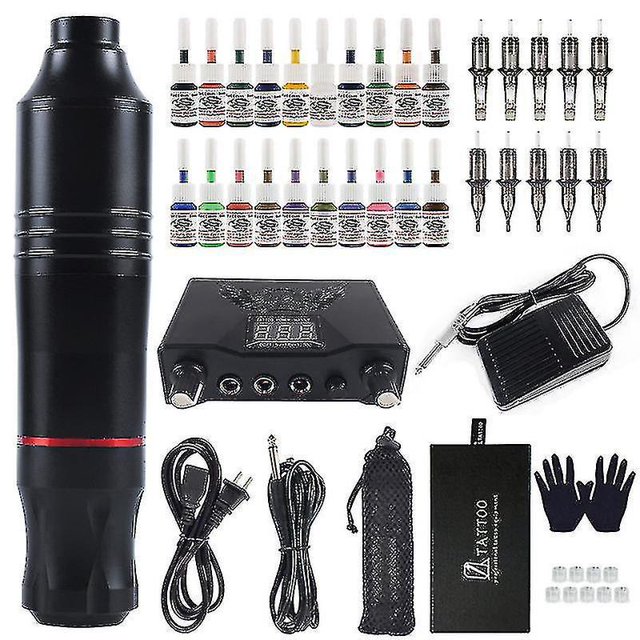 20 Color Javelin Apprentice Tattoo Kit,begineer Complete Tattoo Kit