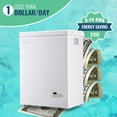thumbnail image 5 of DEMULLER 3.5 Cu. ft Mini Fridge with Freezer Compact Small Deep Freezers for Dorm Office 63-White, NEW, 5 of 8