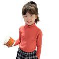 thumbnail image 1 of Qudderr Chandails pour Filles Tout-Petits 2-13 Ans Pull à Col Roulé Manches Longues Automne Hiver, 1 of 9