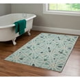 thumbnail image 3 of Linon Outdoor Washable Area Rug Collection, Green and Ivory, 3' x 5', 3 of 7