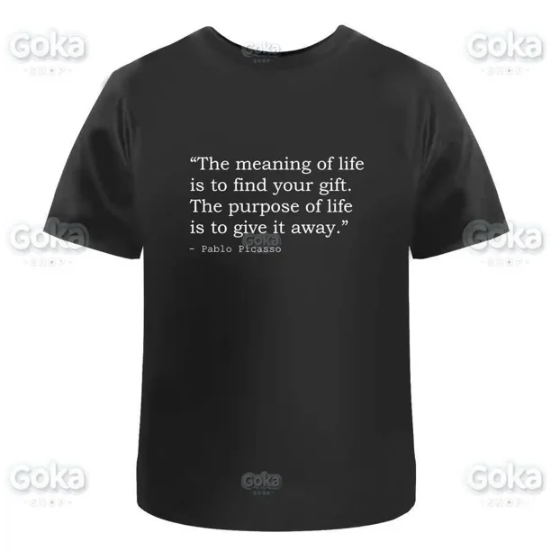 Camisetas con citas de Pablo Picasso, camisetas para hombre, camisetas nuevas de algodón para mujer, camisetas estampadas, ropa Y2K, lindas y divertidas.