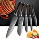thumbnail image 1 of Juego de 5 cuchillos de cocina clásicos de Damasco con mango cómodo., 1 of 8