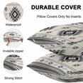 thumbnail image 4 of Waterproof Throw Pillow Covers Set of 2, 16x16 Inch Boho Aztec Decorative Pillowcases Outdoor Pillow Slip Cushion Covers Set for Couch Tent Southwest Ethnic Geometric Farmhouse Art, 4 of 7
