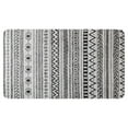 thumbnail image 1 of Collection Accent Door Rug 30x17in Black Moroccan Boho Tribal Design Doormat, Non-Skid Absorbent Door Rug High Traffic Areas Rugs for Entryway Living Room Bedroom, 1 of 6