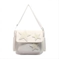 thumbnail image 1 of Messenger Bag for Women Star Design Adjustable Messenger Bag White, 1 of 4