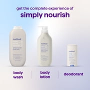 method Body Wash, Simply Nourish - Leaves Skin Feeling Soft & Moisturized, Made Without Parabens, Notes of Coconut, Rice Milk & Shea Butter, 18 fl oz