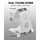 thumbnail image 4 of soporte de escritorio plegable totalmente de aluminio Soporte para teléfono para iPhone/Samsung/HUAWEI/Xiaomi/Oneplus (plateado), 4 of 5