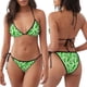 thumbnail image 3 of Balery Green Lizard Pijama Estampado Bikini de Dos Piezas para Mujer - Conjunto de Bikini Ajustable Sexy y Cómodo para Playa, 3 of 6