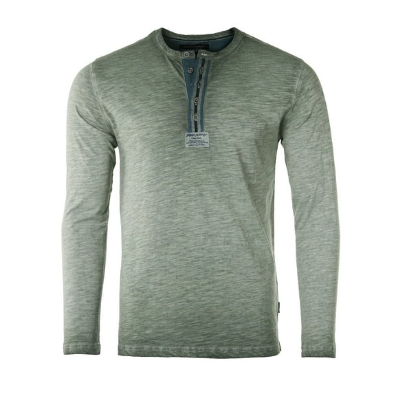 ZIMEGO Men’s Slim Fit Henley Shirt – Casual Textured Cotton Long Sleeve Crew Neck Fashion Athletic Fit T-Shirts Tee