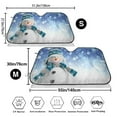 thumbnail image 3 of Haiem Christmas Snowman In The Snow Car Windshield Sun Shade - Blocks UV Rays Sun Visor Protector, Sunshade to Keep Your Vehicle Cool, Universal Fit SUV Van Sedan-Small, 3 of 7