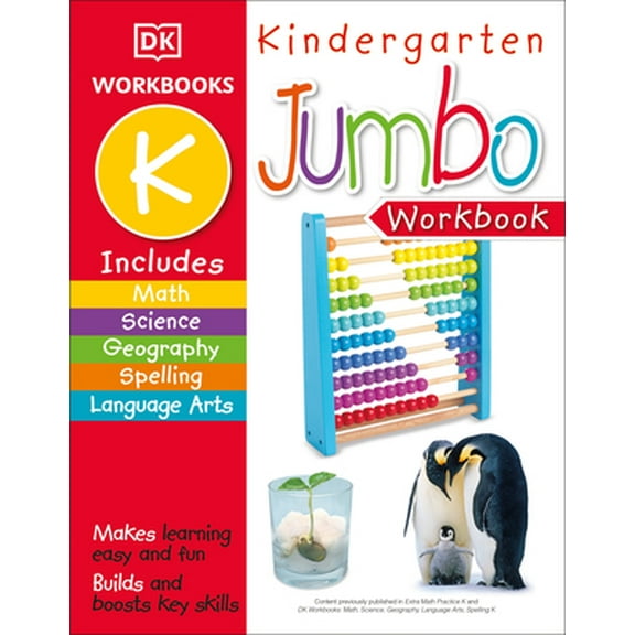Pre-Owned Jumbo Kindergarten Workbook (Paperback) 0744032970 9780744032970