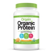Orgain Organic Plant Based Protein Powder, Peanut Butter - Vegan, Low Net Carbs, Non Dairy, Gluten Free, Lactose Free, No Sugar Added, Soy Free, Kosher, Non-GMO, 2.03 Pound (Packaging May Vary)