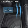 thumbnail image 2 of RVNI Floor Mats Liners TPE for 2008-2021 Nissan Frontier Crew Cab All-Weather, 2 of 7