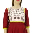 thumbnail image 2 of Bimba Women Designer Flared Anarkali Dress Cotton Kurta Chic Custom Kurti Long Tunic, 2 of 9