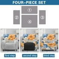 thumbnail image 5 of Yuyamidu Retro Floral Reclining Chair Covers 4 Pieces Non Slip Recliner Sofa Slipcovers with Pocket Comfortable Lazyboy Covers Couch Chair Cover for Pets Kids Gift for Holiday, 5 of 8